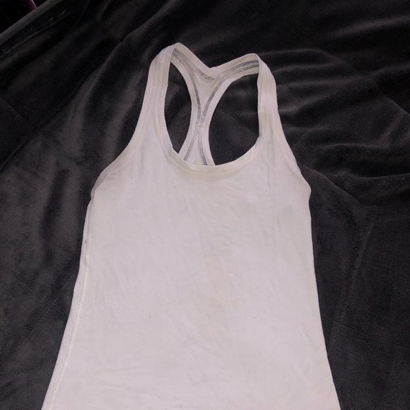 SOLD White Lululemon Tank Top - Picture 1 of 2